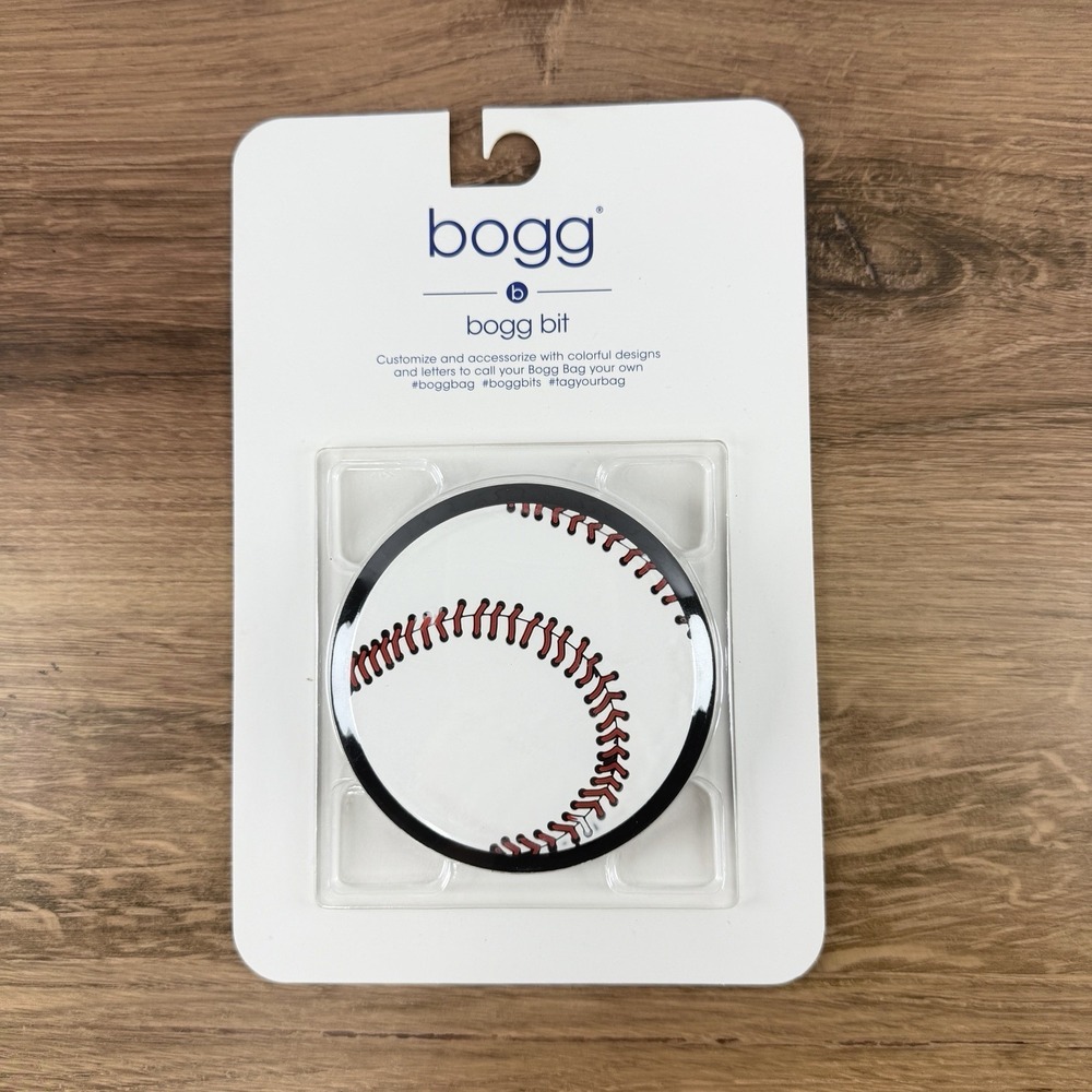Bogg Bit Baseball Sports Snap-In Charm Accessory for Bogg Bag Tote NEW